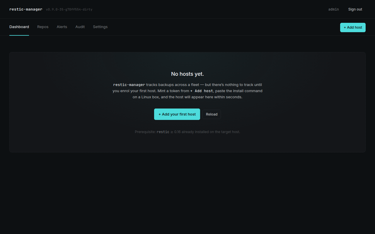 Dashboard, fresh